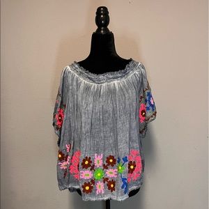 Ruby Yaya Embroidered top